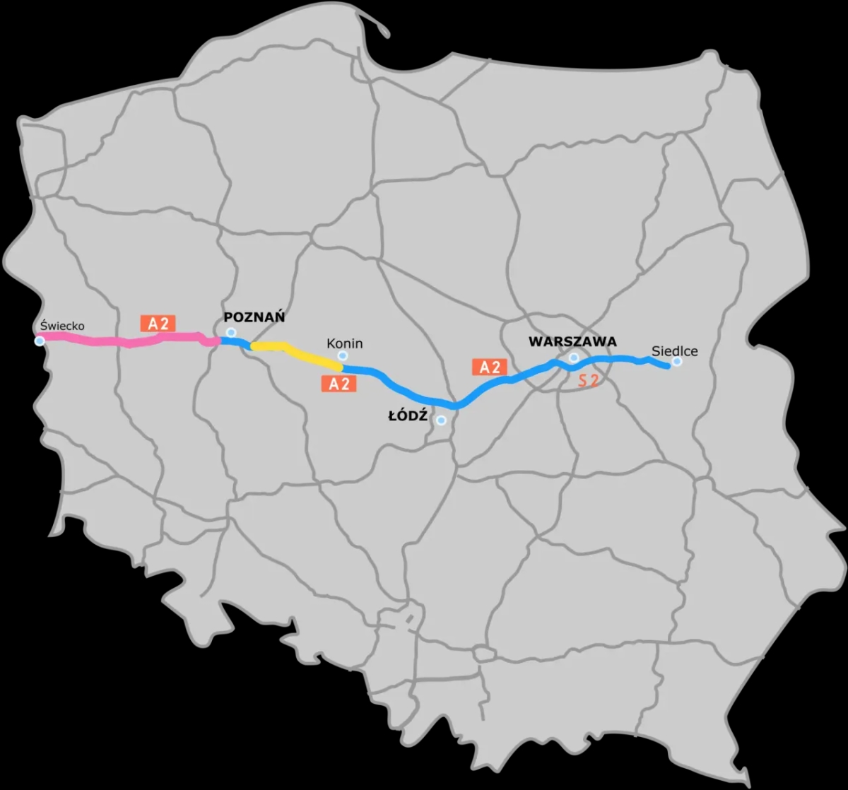 Autostrada A2 przez jakie miasta? Odkryj ważne miejscowości na trasie