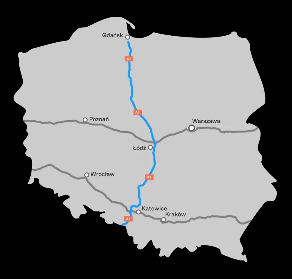 Ile km autostrada Toruń Gdańsk? Sprawdź najkrótszą trasę A1