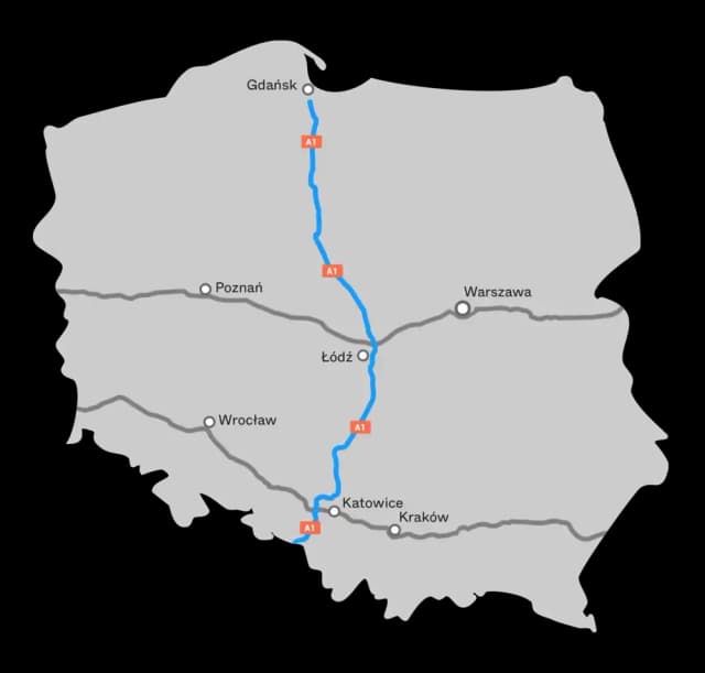 Ile km autostrada Toruń Gdańsk? Sprawdź najkrótszą trasę A1